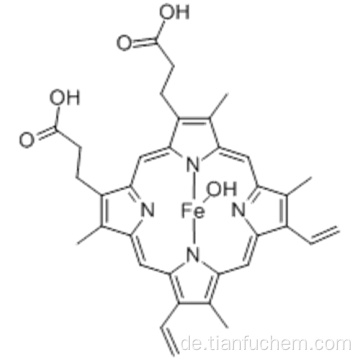 Ferrat (2 -), [7,12-Diethenyl-3,8,13,17-tetramethyl-21H, 23H-porphin-2,18-dipropanoato (4 -) - kN21, kN22, kN23, kN24] hydroxy-, Wasserstoff (1: 2), (57187301, SP-5-13) - CAS 15489-90-4